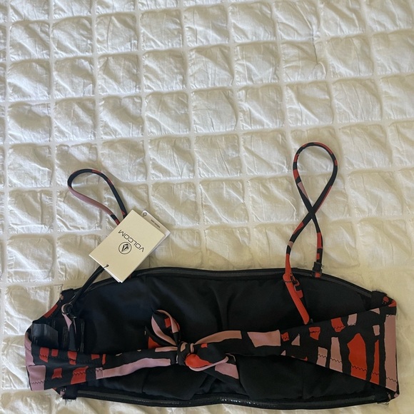 Volcom Black and Red Bikini Top - Picture 6 of 9